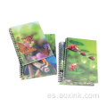 A5 impresión linda cuaderno de cuaderno de bobina 3D